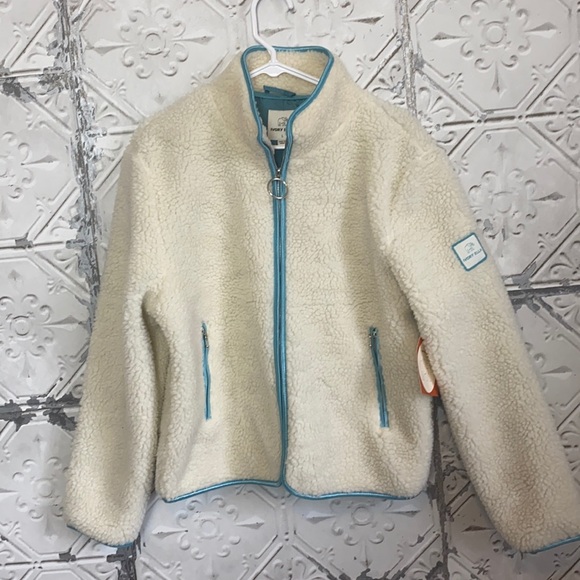 ivory ella Jackets & Blazers - Ivory Ella cream chloe Sherpa teddy bear zip up